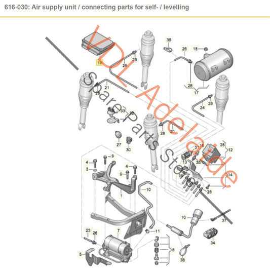 4E0910553L 4E0907553F 4E0910553J Audi A8 S8 D3 Adaptive Air Suspension Control Module 4E0910553L