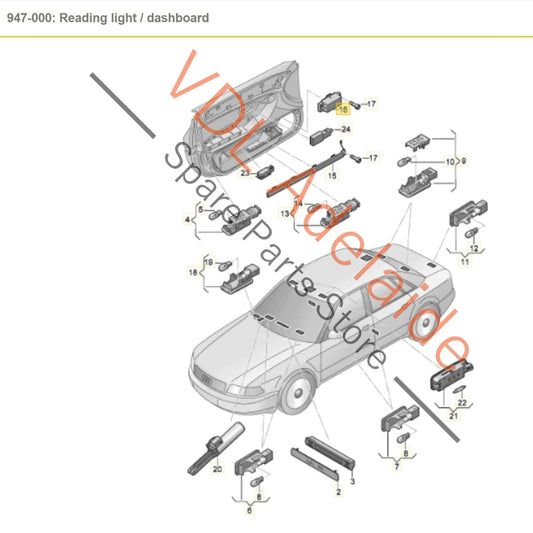 4E0919064 04E0919064 Audi A8 D3 Door Control Unit Module 04E0919064 4E0919064