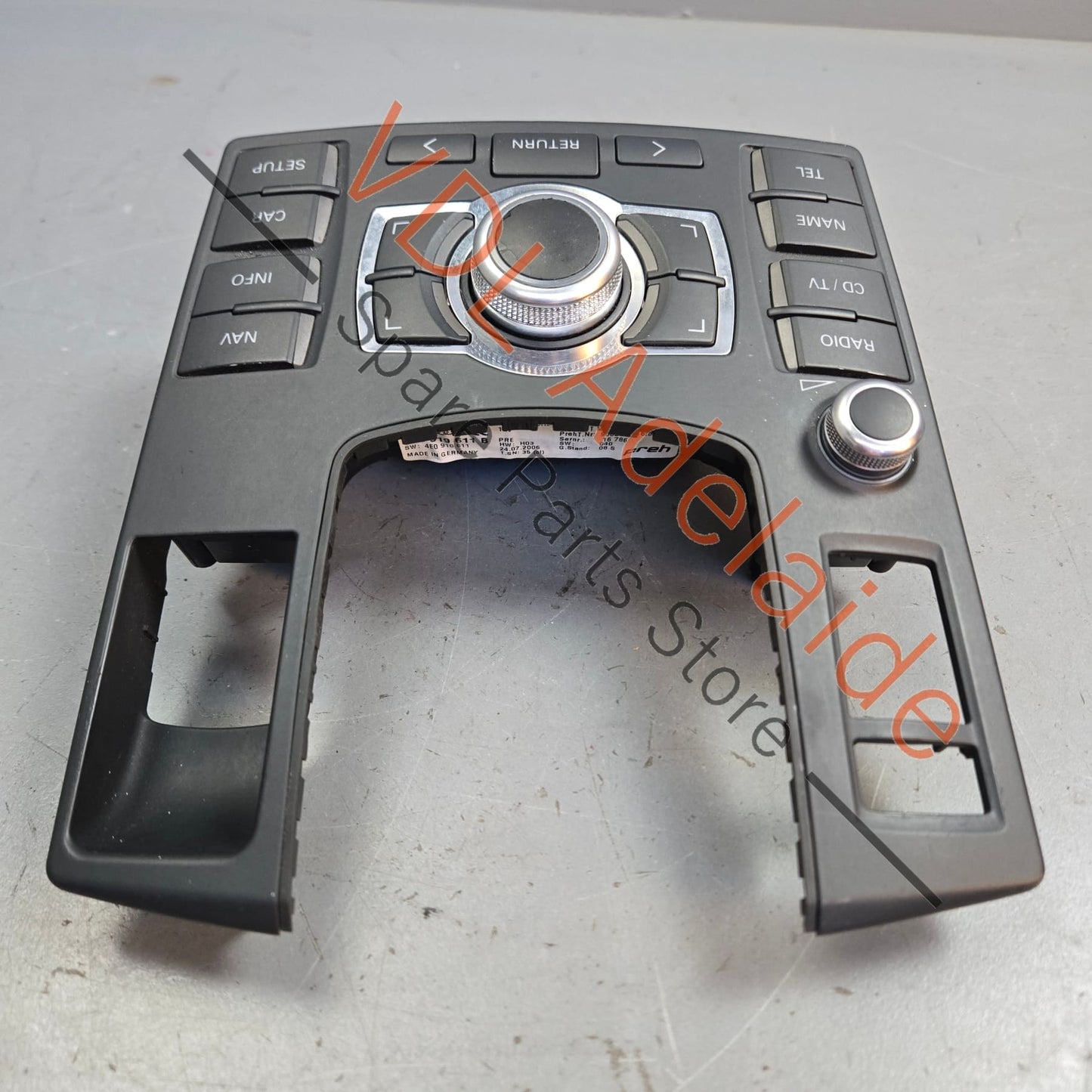 4E2919612B 4E2919611B 4E2919610B 4E2919609B Audi A8 S8 MMI Radio Control Button Switch 4E2919612B