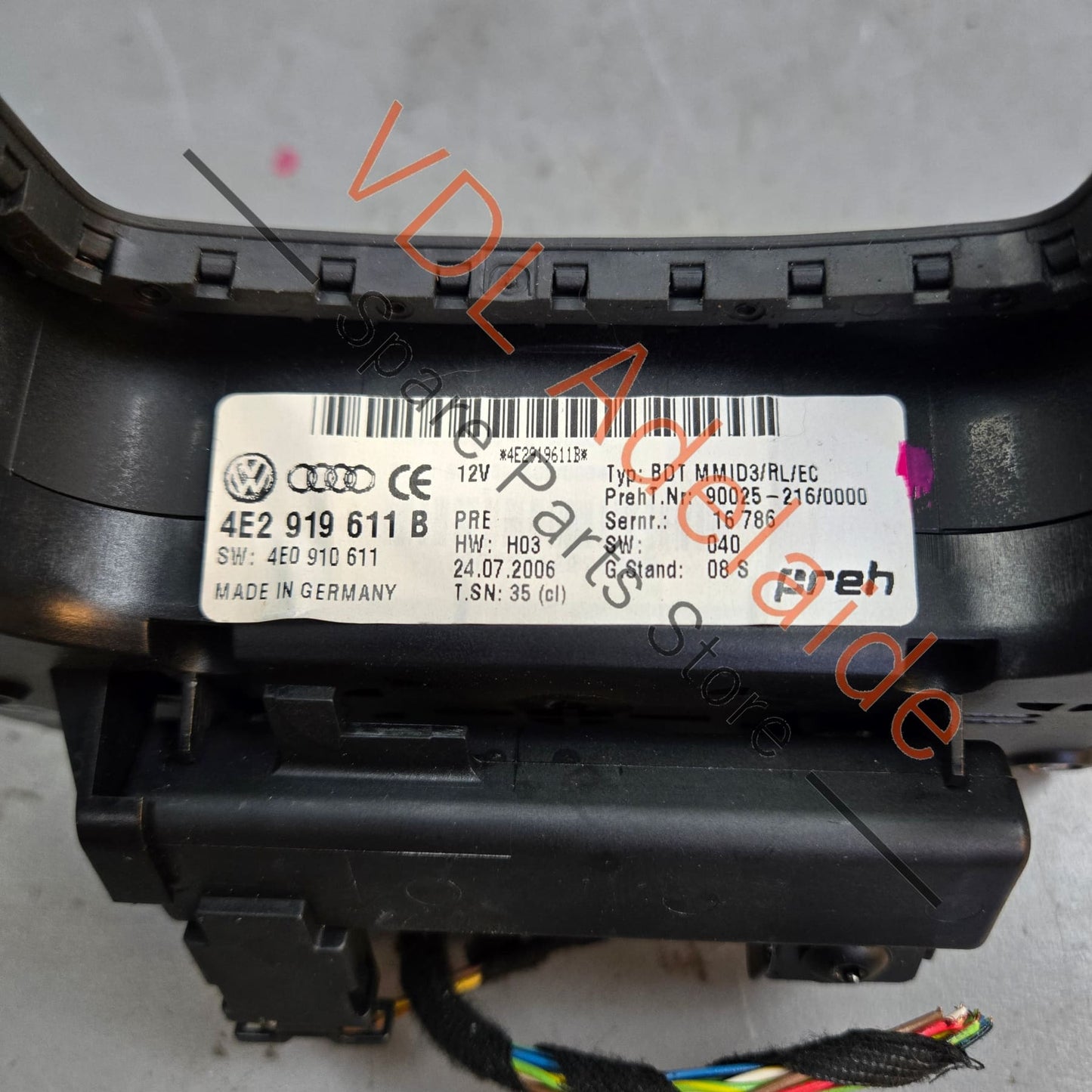 4E2919612B 4E2919611B 4E2919610B 4E2919609B Audi A8 S8 MMI Radio Control Button Switch 4E2919612B