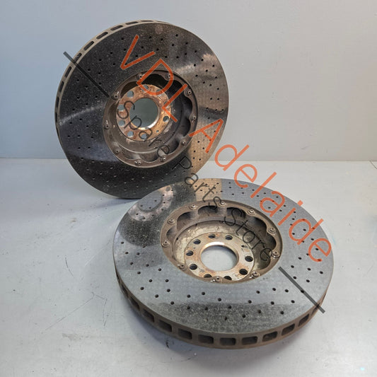 4E0615301AG 4E0615302H Audi RS7 S8 Bentley Continental Front Carbon Ceramic Brake Disc Rotor Pair 4E0615301AG 4E0615302H 380mm x 38mm