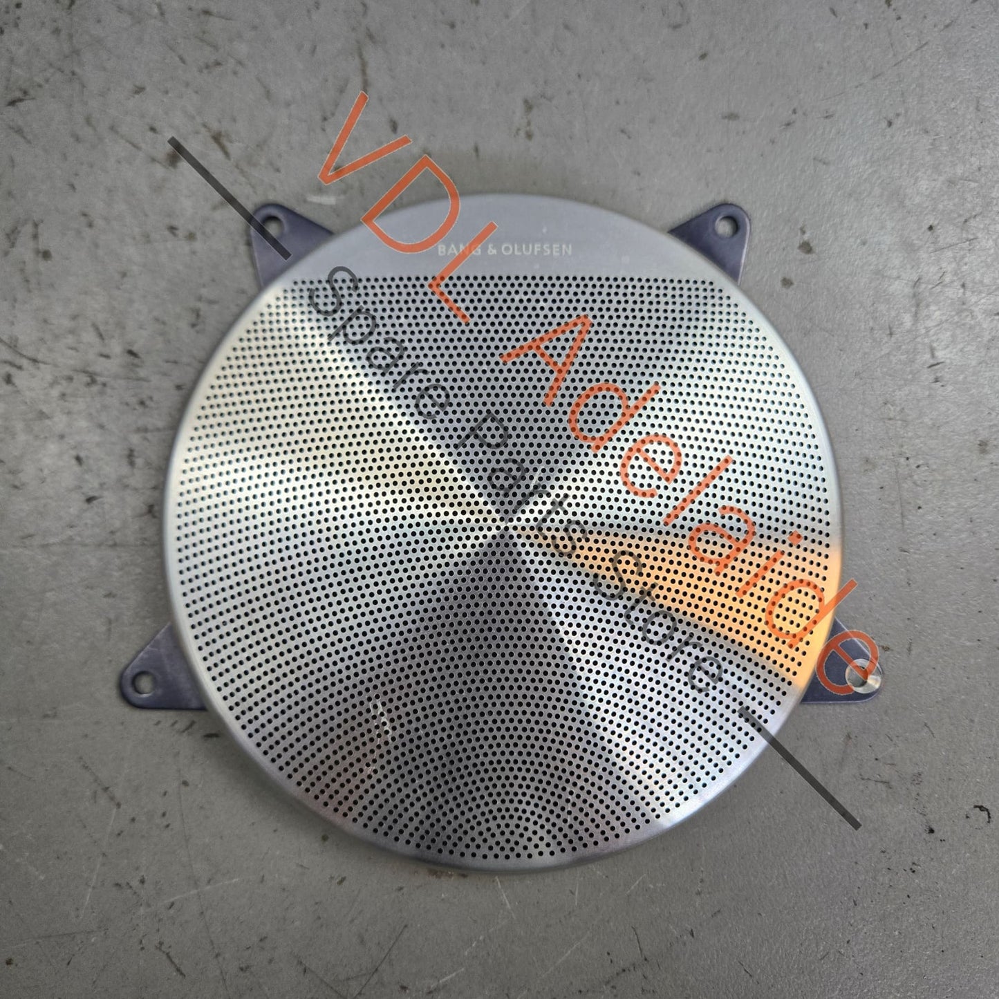 4E0868157 Audi A8 S8 Stainless Steel Speaker Cover Trim for Large Speaker Front or Rear Door 4E0868157