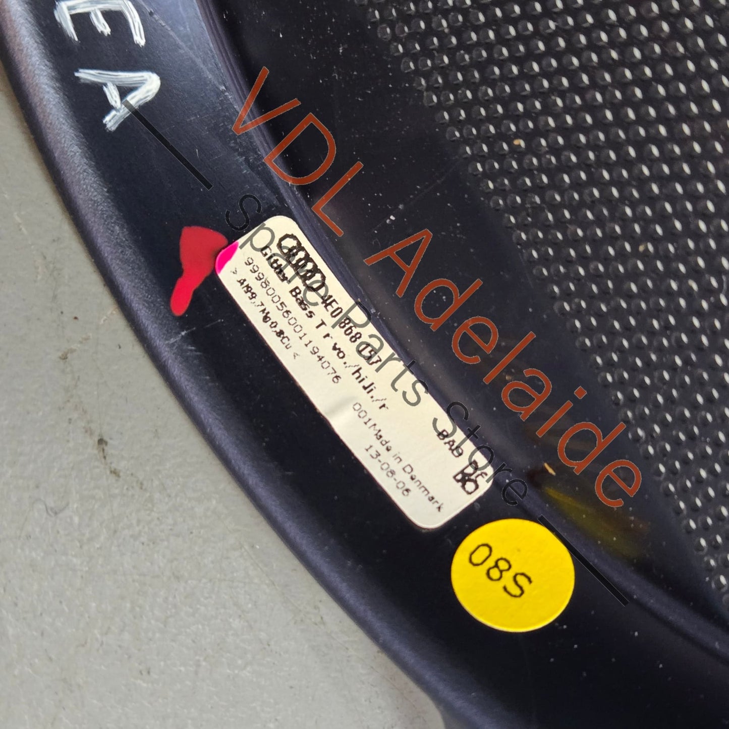 4E0868157 Audi A8 S8 Stainless Steel Speaker Cover Trim for Large Speaker Front or Rear Door 4E0868157