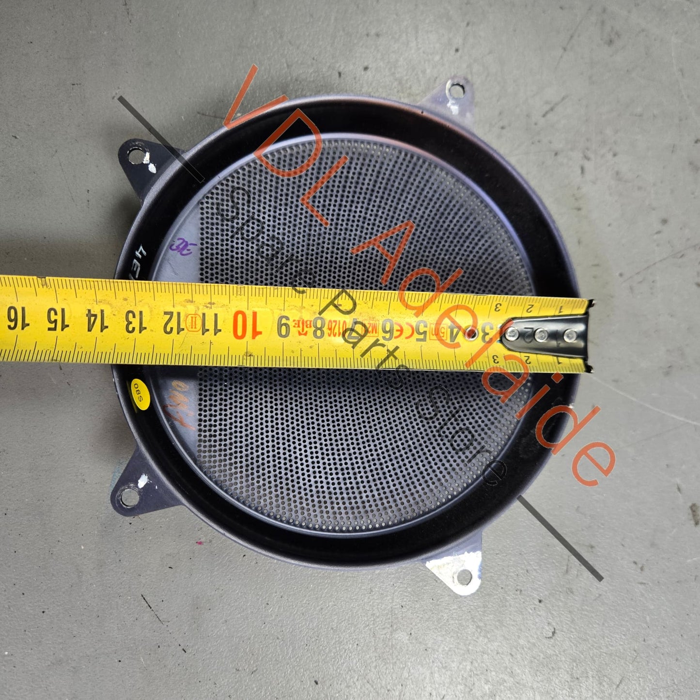 4E0868157 Audi A8 S8 Stainless Steel Speaker Cover Trim for Large Speaker Front or Rear Door 4E0868157