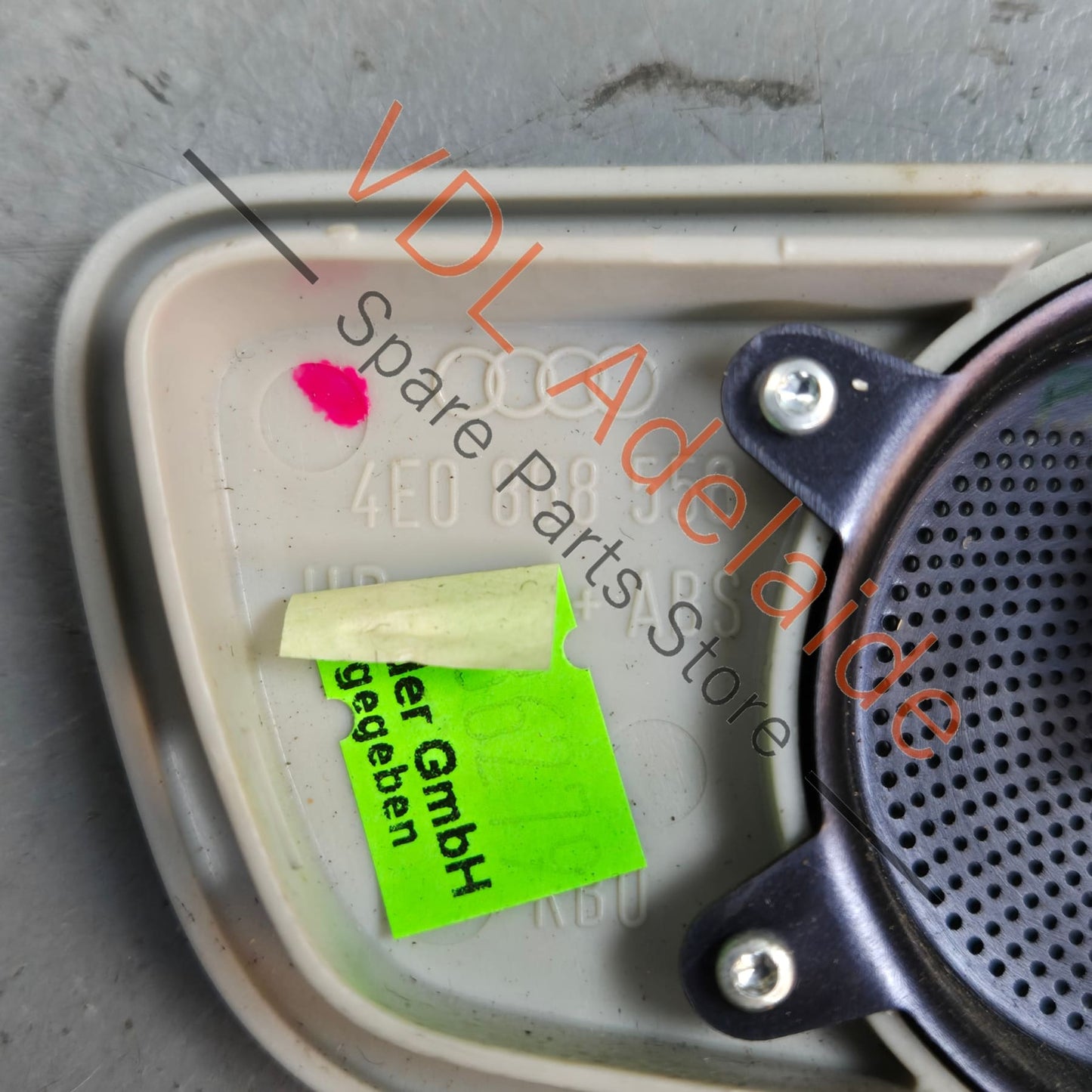 4E0868175 4E0868556 Audi A8 S8 Stainless Steel Speaker Cover Trim for Small Speaker 4E0868175