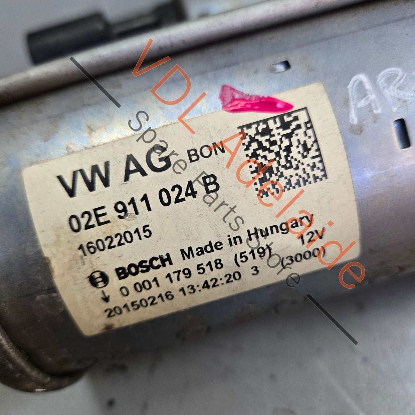 02E911024B VW Golf 2.0 1.1KW Starter Motor Bosch 02E911024B 02E911022H