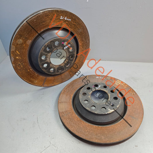 5Q0615601E    VW Golf MK7 R Audi S3 Rear Disc Brake Rotors pair 310mm x 22mm Vented
