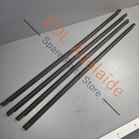 5G4837477D5AP 5G4837478D5AP   VW Golf MK7 Door Aperture Window Slot Seal Set Front & Rear Satin Black 5G4837477D 5G4837478D