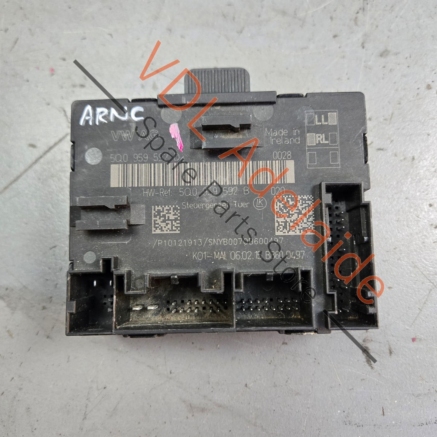 5Q0959592D VW Golf MK7 7.5 Front Passengers Door Control Unit 5Q0959592D