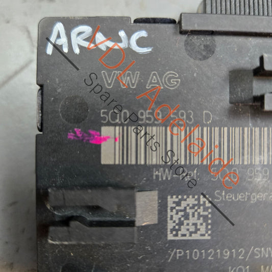 5Q0959593D VW Golf MK7 7.5 Front Drivers Door Control Unit 5Q0959593D