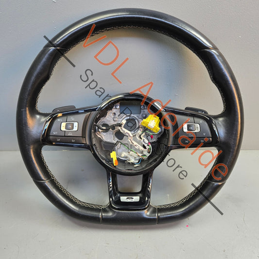 5G0419091HS 5G0419091HSHYZ   VW Golf R MK7 Flat Bottom Sports Leather Steering Wheel 5G0419091HS