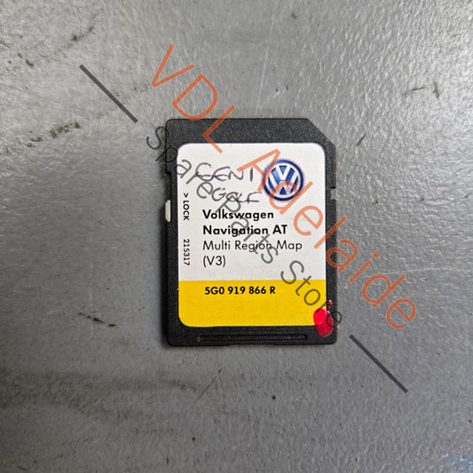 5G0919866R    VW SD Card for Navigation AT (V3) 5G0919866R Multi Region Map