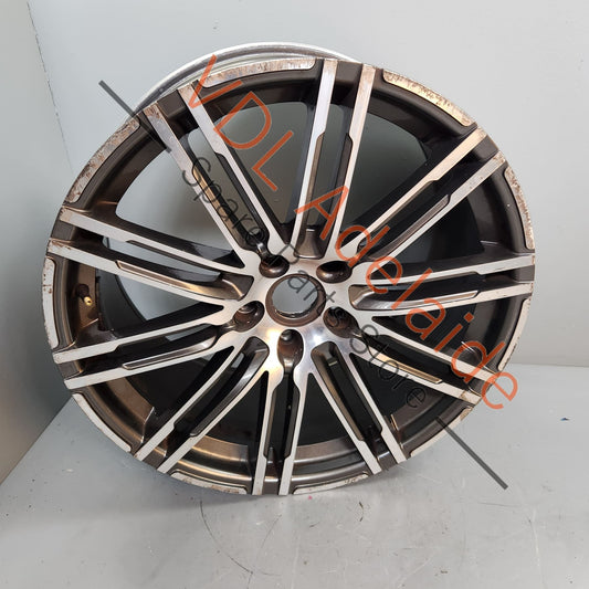 95836214220 KPL    1x Porsche Cayenne 21in 21x10 Alloy Wheel Turbo Design 95836214220 #01