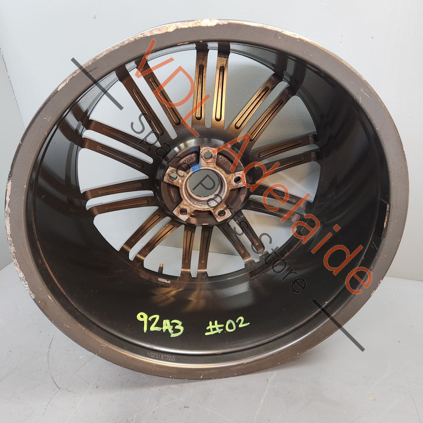 95836214220 KPL 1x Porsche Cayenne 21in 21x10 Alloy Wheel Turbo Design 95836214220 #02