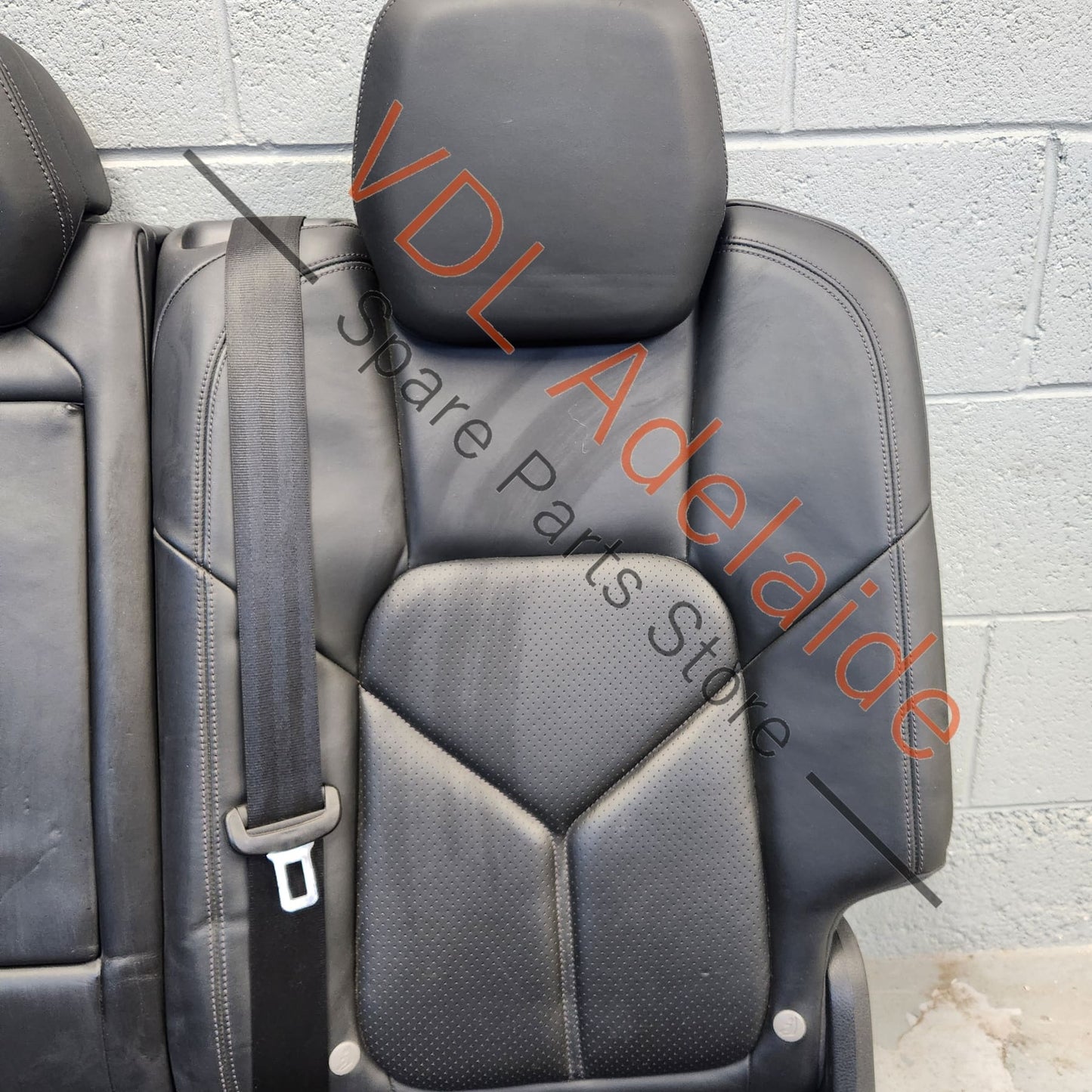 Porsche Cayenne 958 Rear Seat Set Black Leather