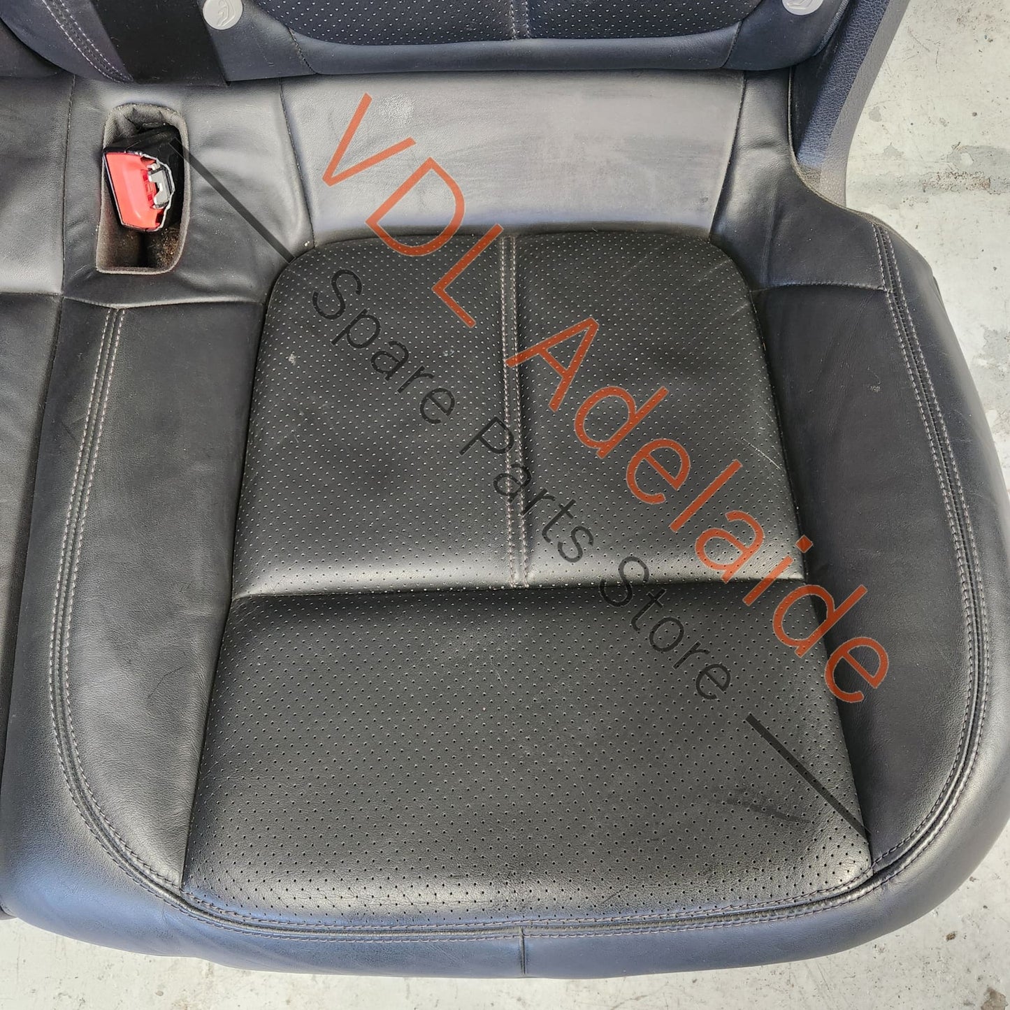 Porsche Cayenne 958 Rear Seat Set Black Leather