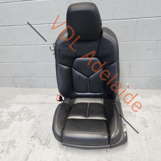 9A7959748B    Porsche Cayenne 958 Front Left Seat Complete Black Leather w Heating 95861876004 9A7959747B
