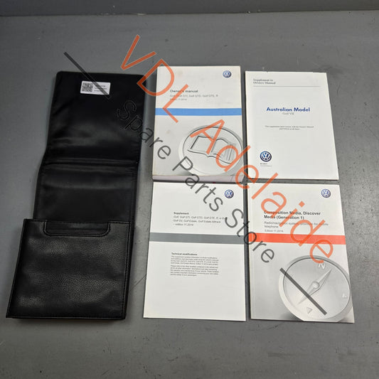 Set of Owners Manual Books for VW Golf Gti R GTD MK7 7.5