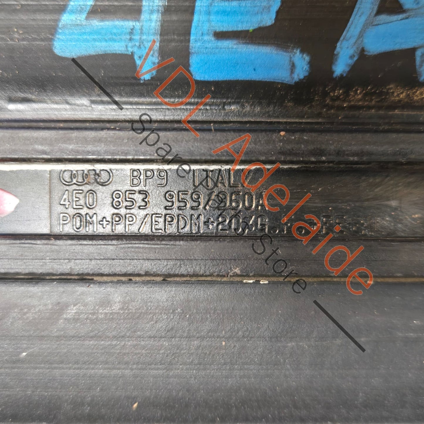 4E0853959C Audi A8 S8 Front Left Lower Exterior Door Trim Moulding Plastic 4E0853959C