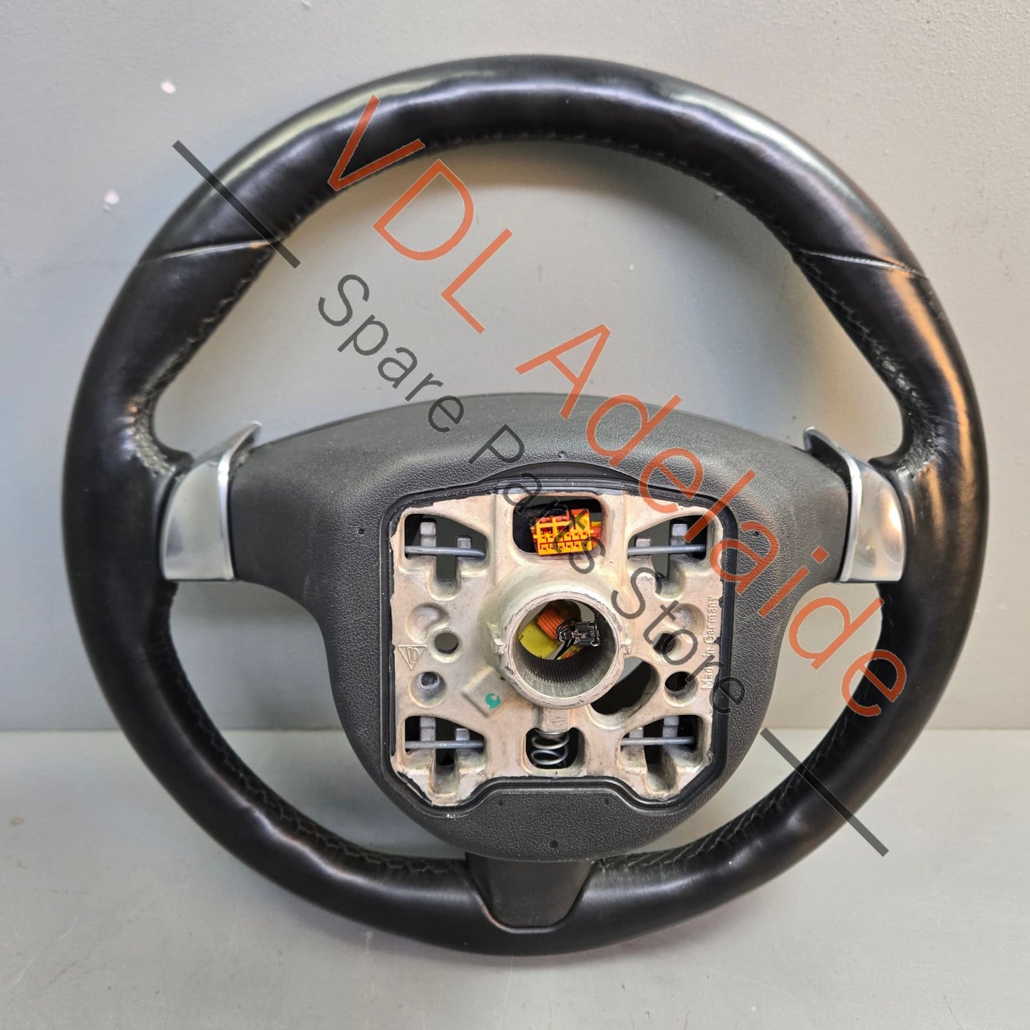 7PP959537AK Porsche Cayenne 958 Panamera 911 Multifunction Steering Wheel Black Leather