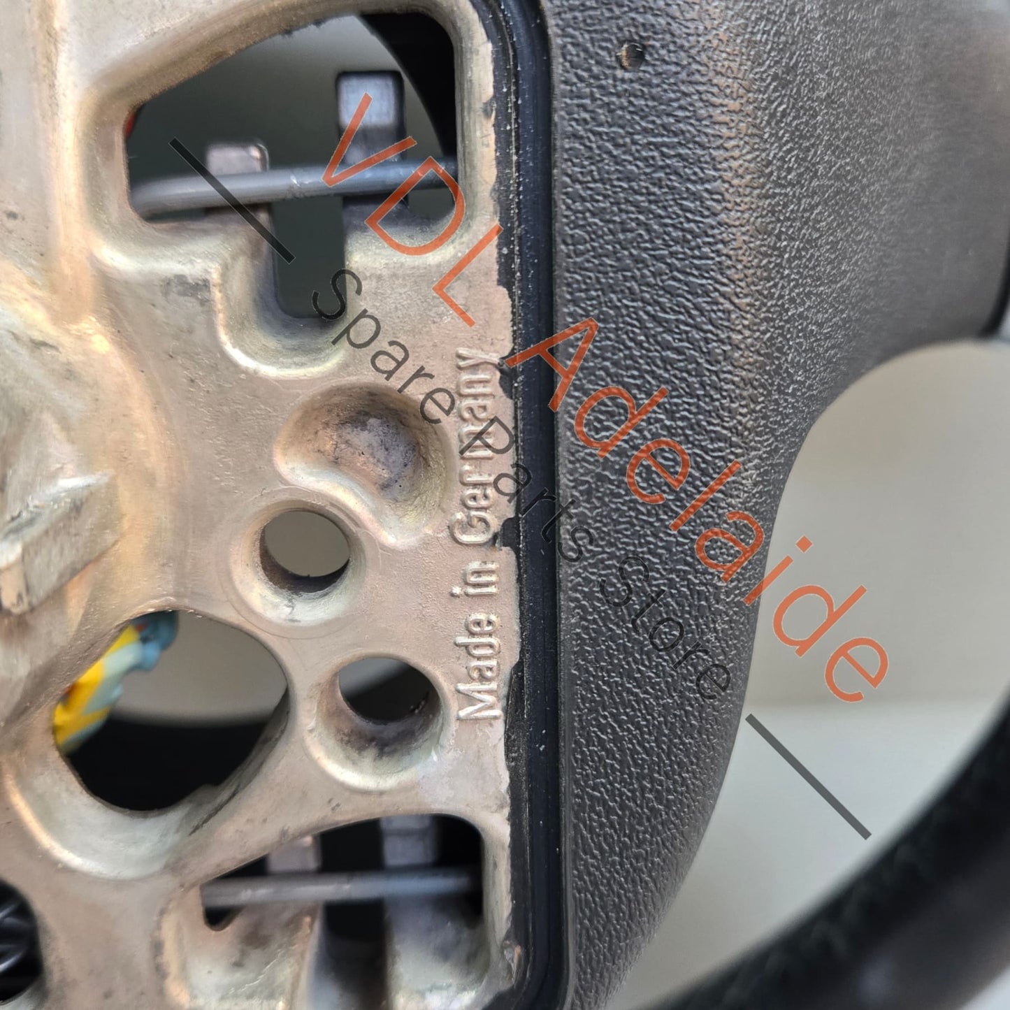 7PP959537AK Porsche Cayenne 958 Panamera 911 Multifunction Steering Wheel Black Leather