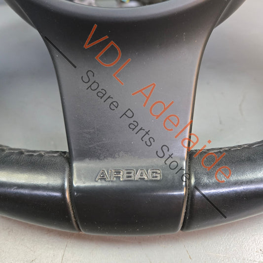 7PP959537AK    Porsche Cayenne 958 Panamera 911 Multifunction Steering Wheel Black Leather