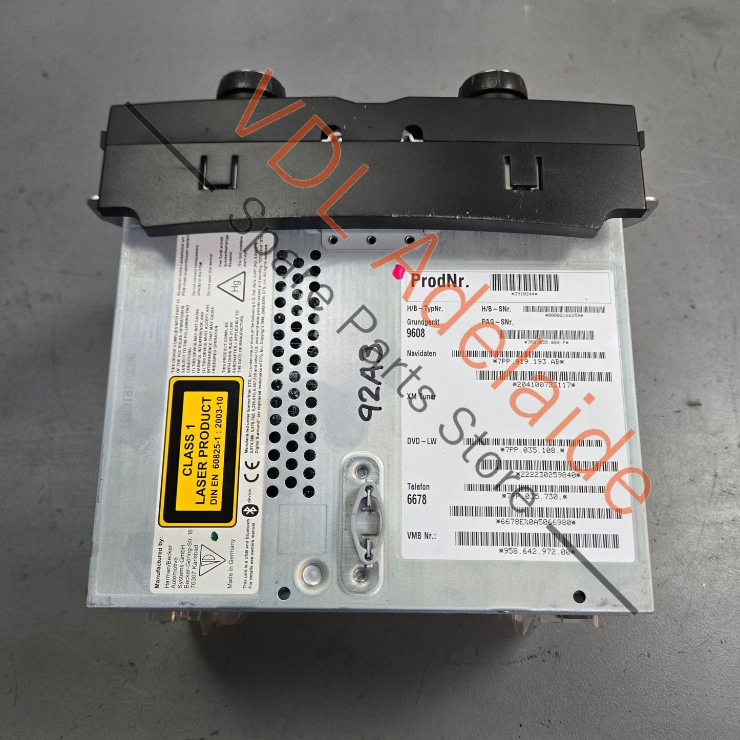 Porsche Cayenne 958 PCM Nav Radio Media Screen Unit Centre Dash Control Module
