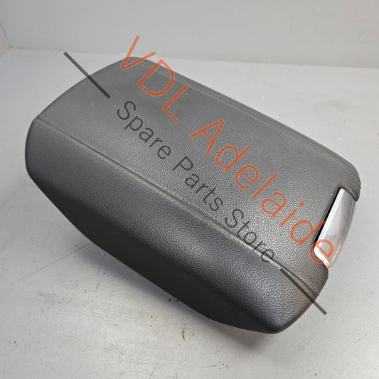 958 553 207 40 21U    Porsche Cayenne 958 Black Leather Armrest Arm Rest Console lid 95855320700 21U