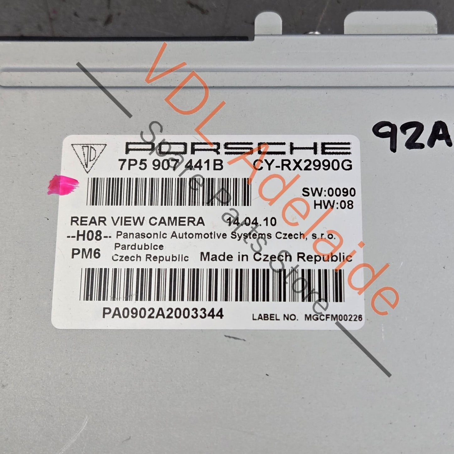 95861804500 Porsche Cayenne 958 92A Rear View Camera Control Unit 7P5907441B 95861804500
