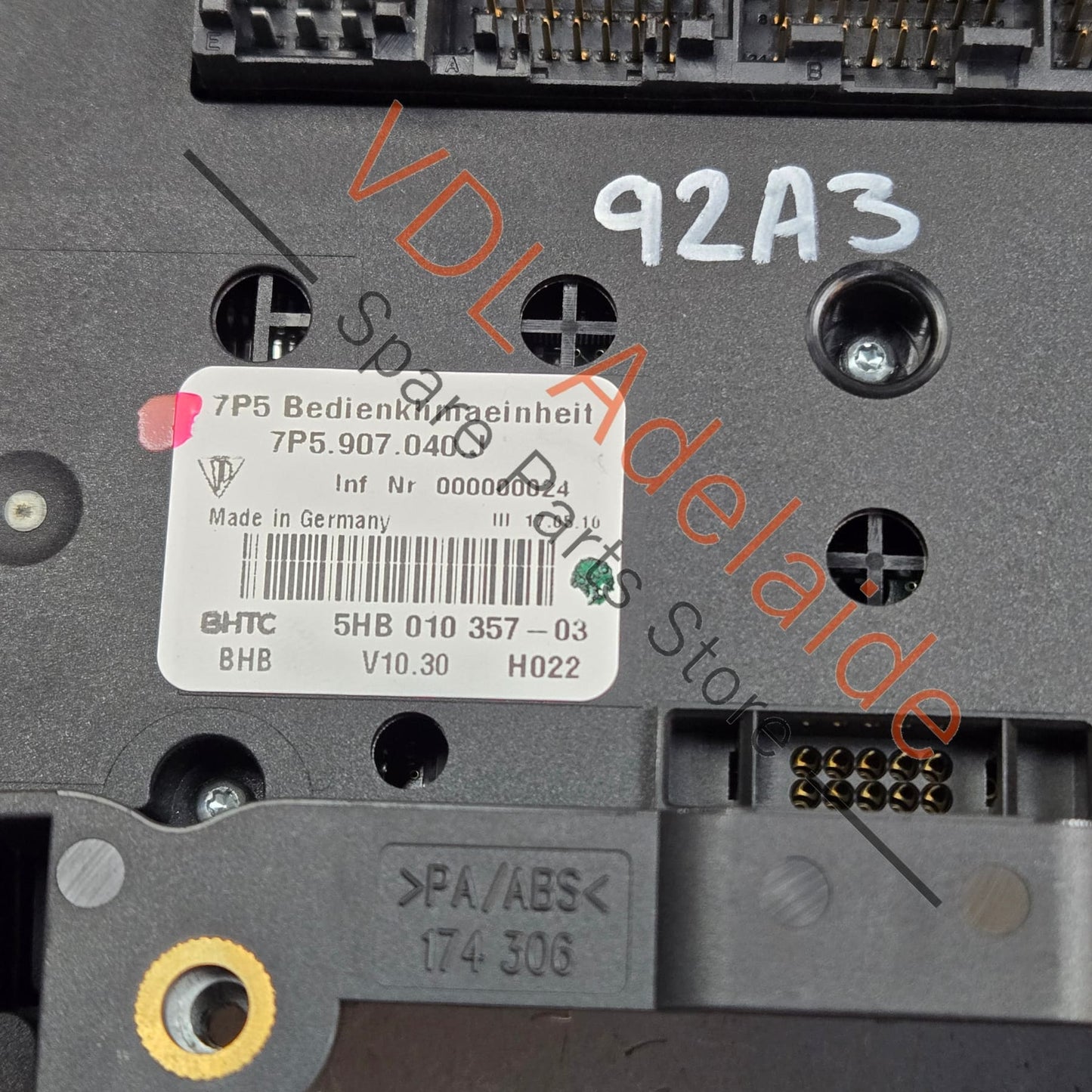 958 653 101 00 7P5907040J Porsche Cayenne 958 Air Conditioning Switch Climate 95865310112 7P5907040J