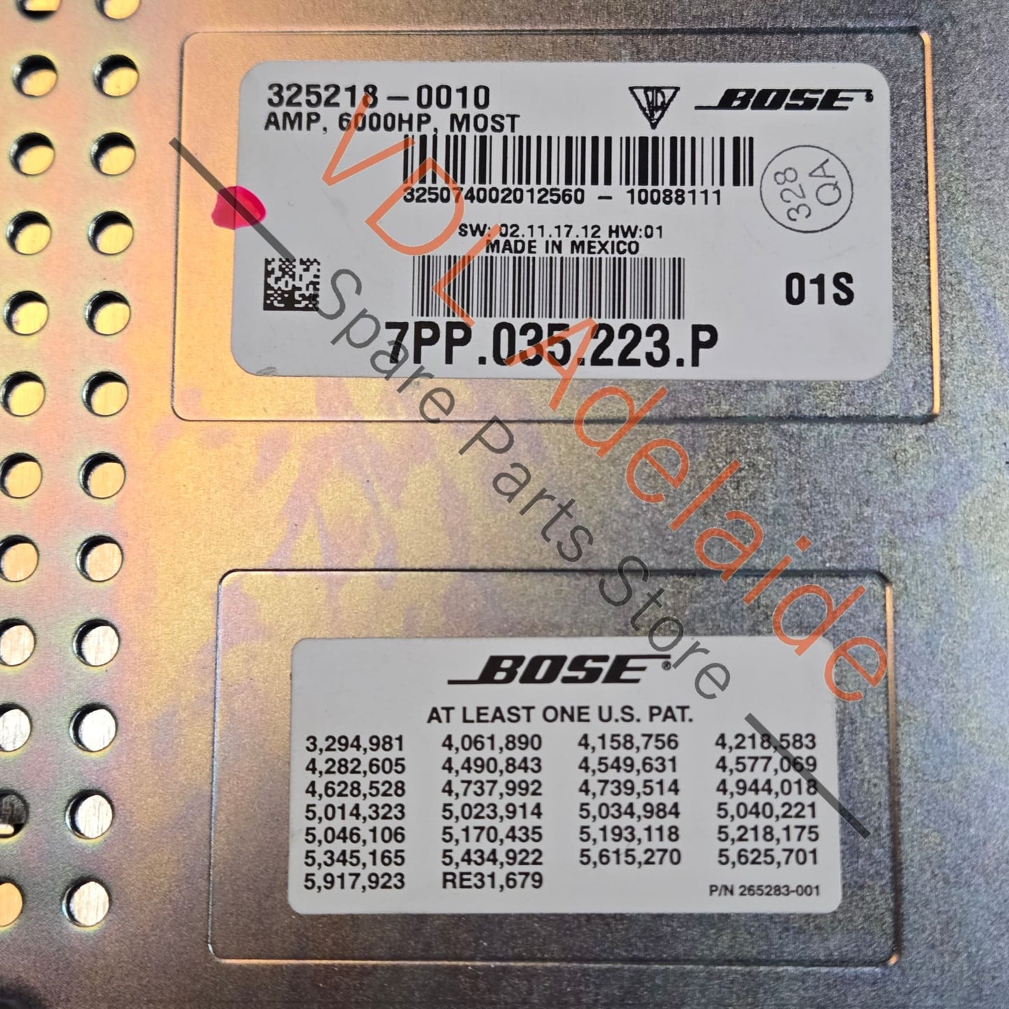 Porsche Cayenne 958 Bose Amplifier for Audio 7PP035223P