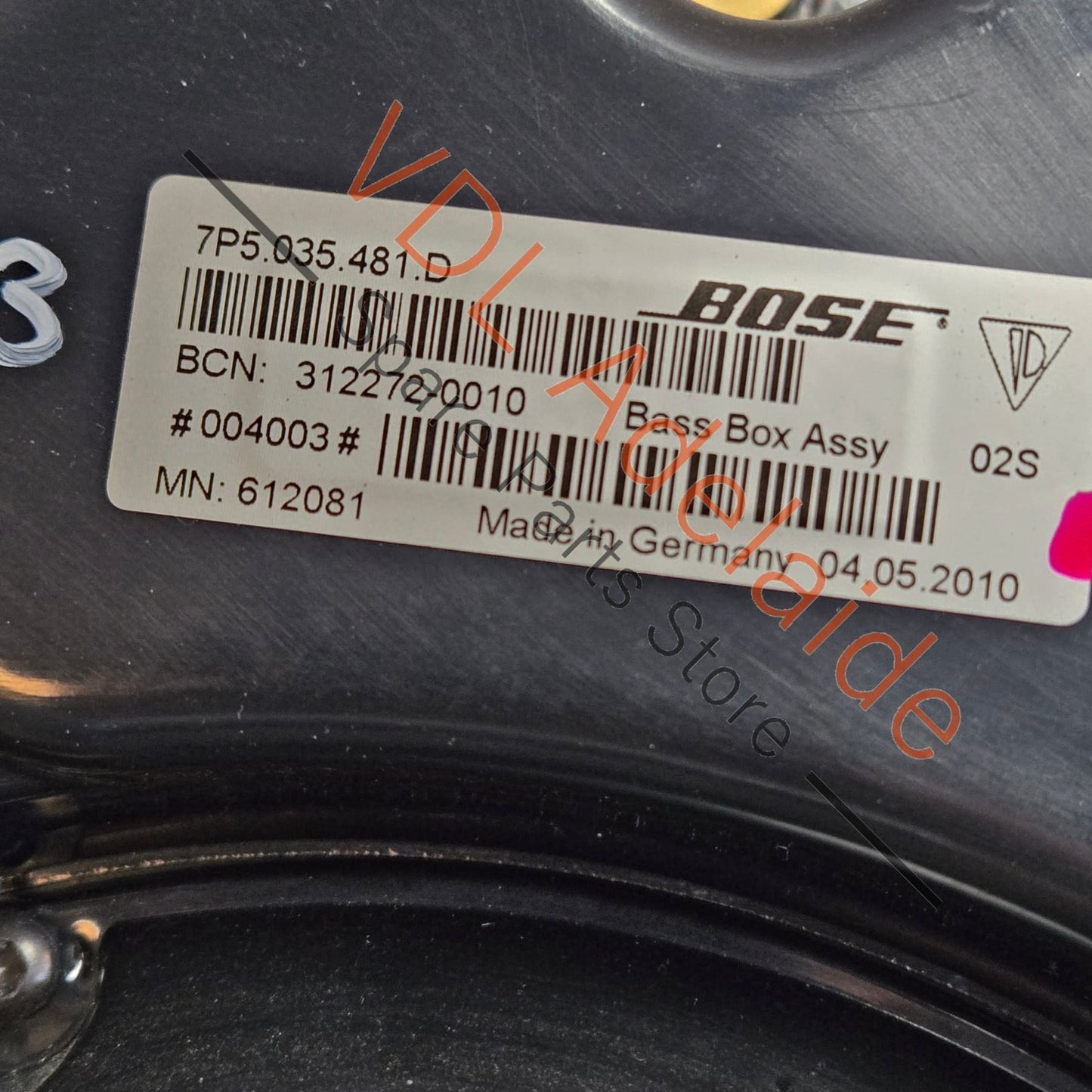Porsche Cayenne 958 Bose Sub Woofer 7P5035481D