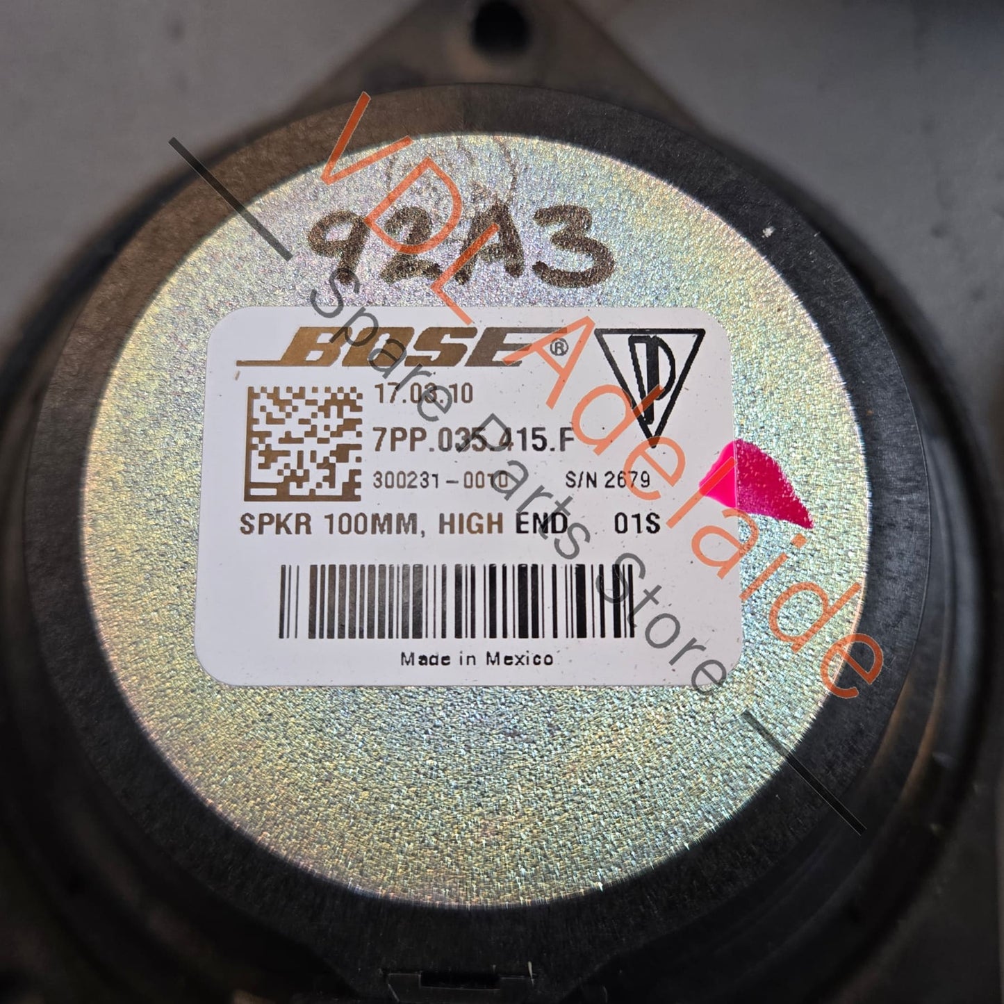 7PP035454E Porsche Cayenne 958 Bose Speaker Set High & Mid 7PP035454E 7PP035415F