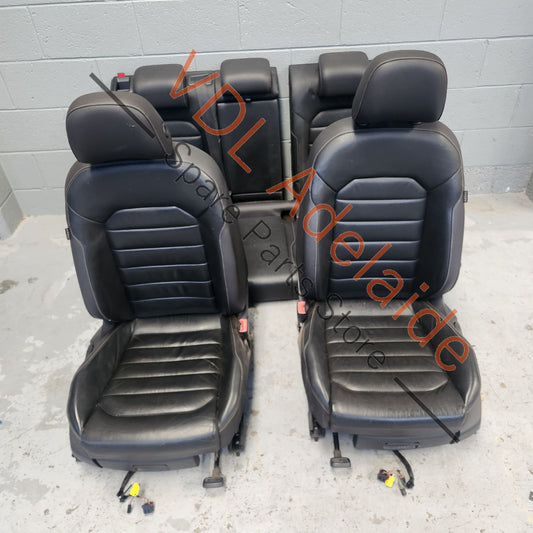 VW Golf MK7 Set of Black Leather Heated Seats Estate Wagon