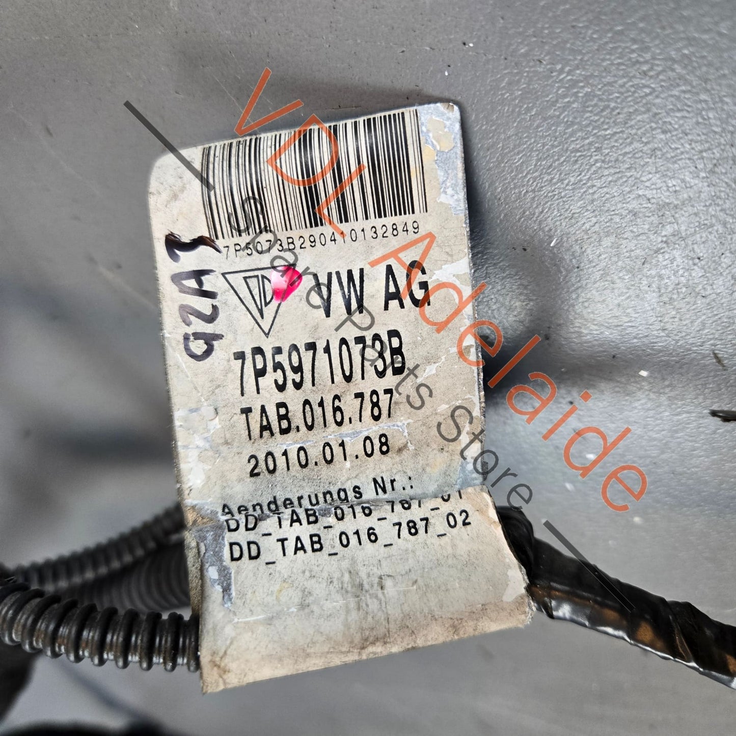 7P5971073B Porsche Cayenne 958 92A Front Bumper Parking Sensor Wiring Loom Harness 7P5971073B