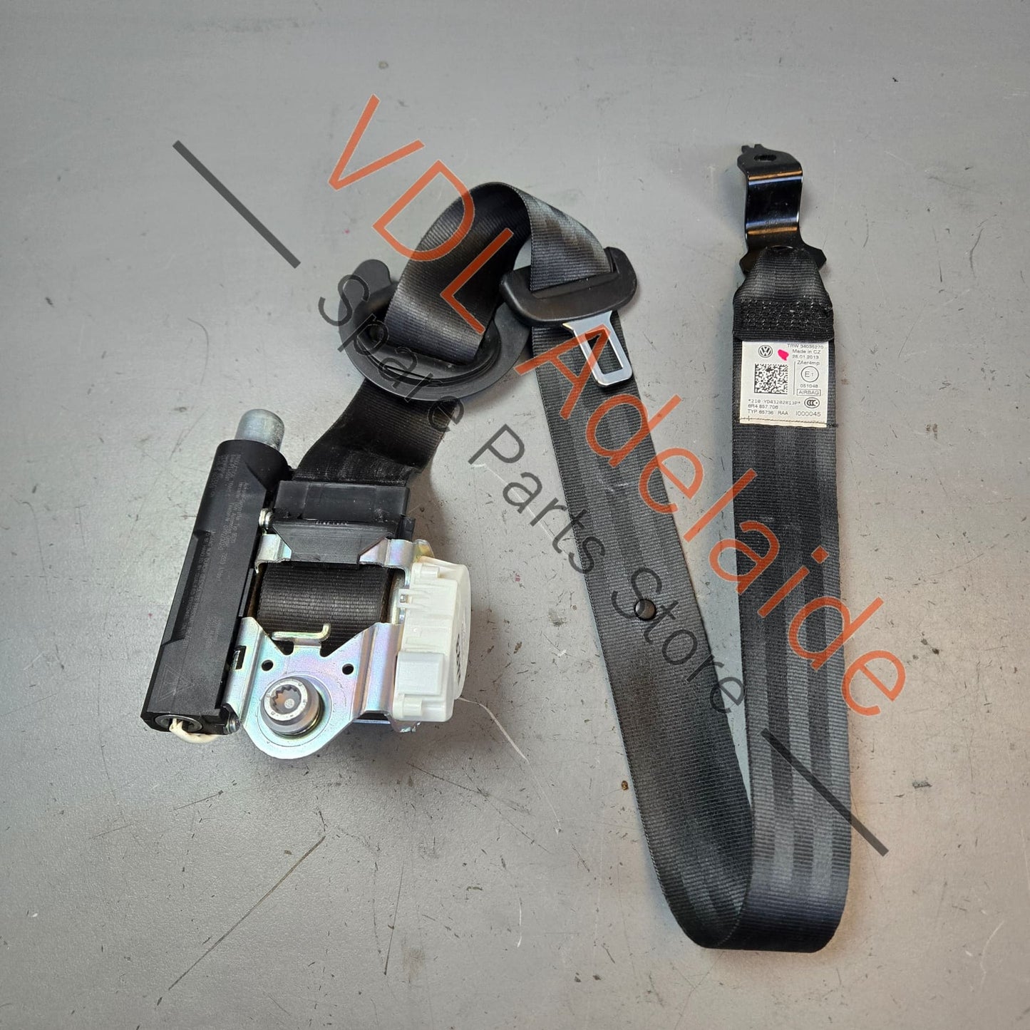 6R4857706RAA 6R4857706 VW Polo MK5 6R Front Right Seatbelt Seat Belt 6R4857706 RAA