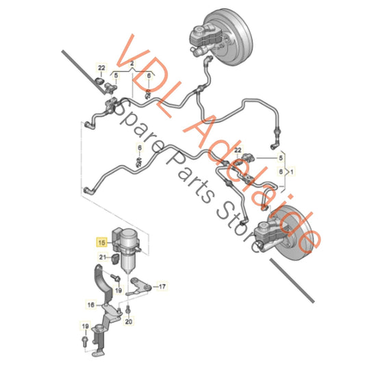 1J0612181D    VW Polo Audi A1 Electric Brake Vacuum Booster Pump 1J0612181D