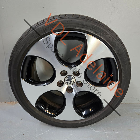 6R0601025S    Genuine VW Polo Gti Alloy Wheel 17in 17x7 Detroit Machined Face 5x100 ET46 #01