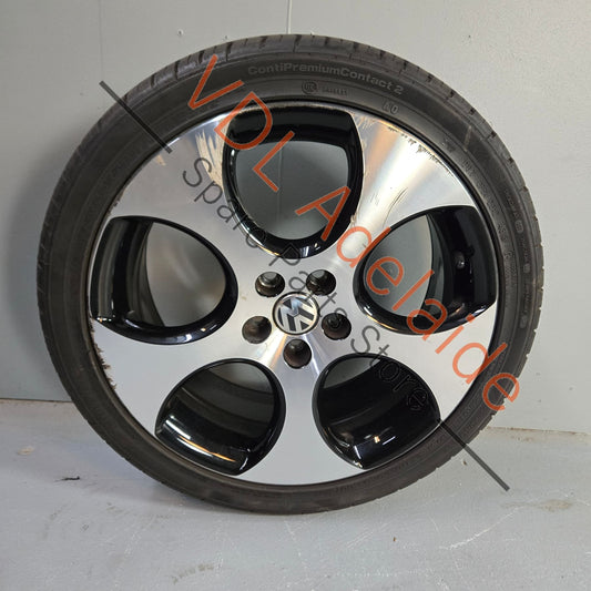 6R0601025S    Genuine VW Polo Gti Alloy Wheel 17in 17x7 Detroit Machined Face 5x100 ET46 #02