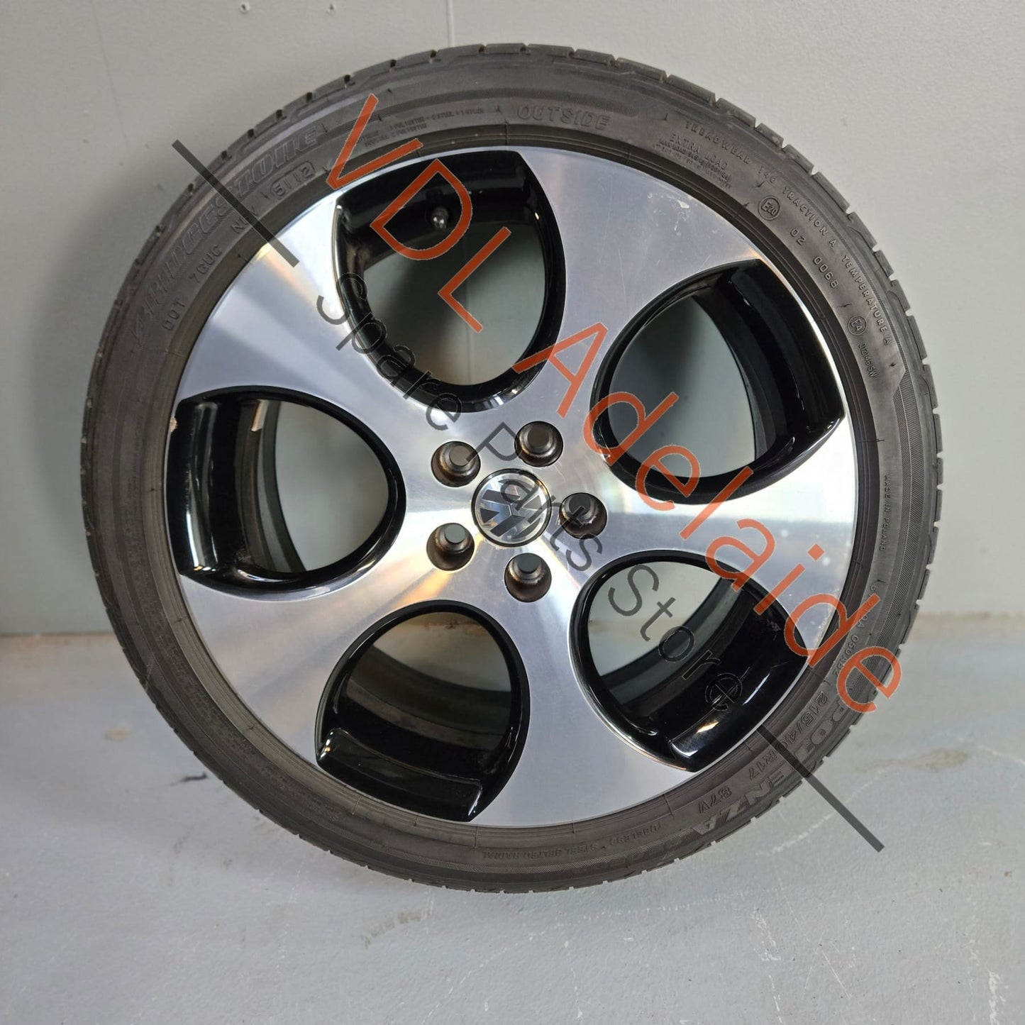 6R0601025S Genuine VW Polo Gti Alloy Wheel 17in 17x7 Detroit Machined Face 5x100 ET46 #03