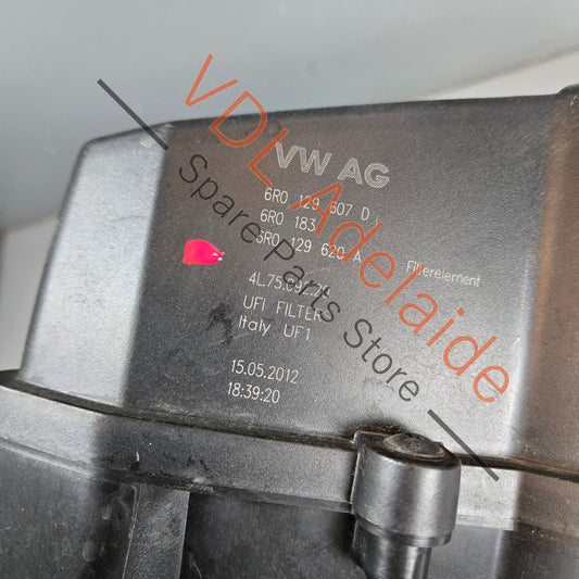 6R0129607D    VW Polo Gti Genuine Original Air Filter Assembly 6R0129607D 6R0129618D