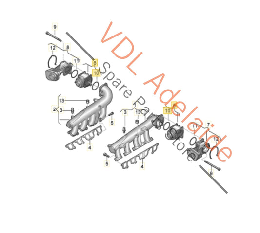 07Z131501E 07Z131501C   VW Touareg V10 Exhaust Recirculation Valve LHS Left Side 07Z131501E 07Z131501C