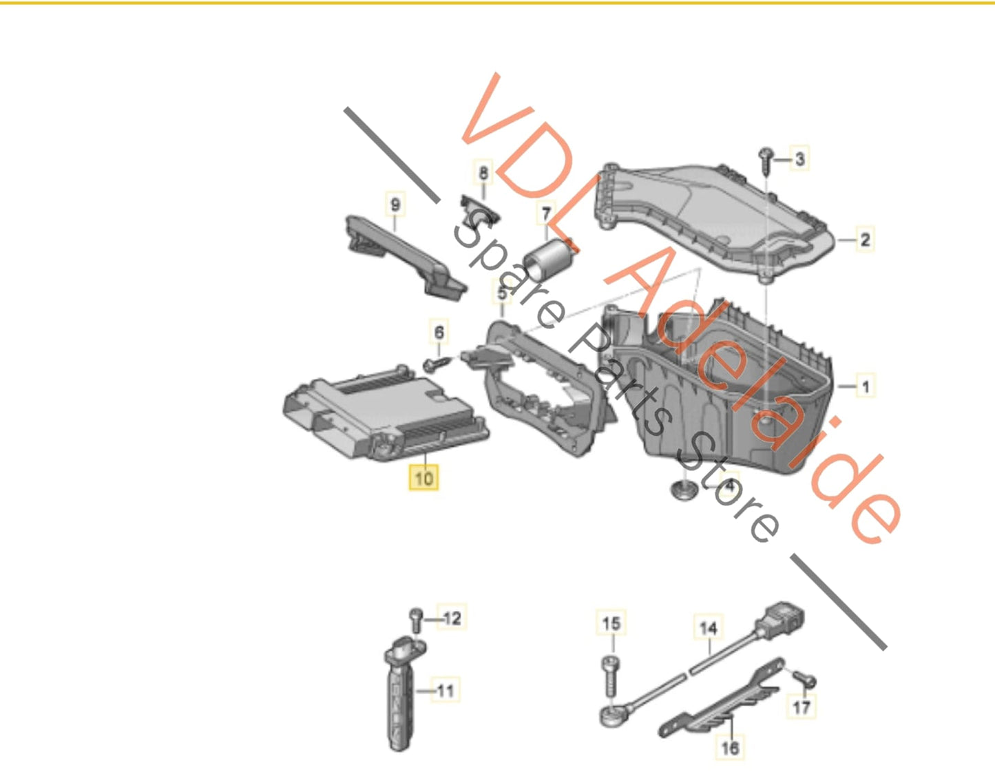 8T2907560E 8T2907560 Audi Rs5 Engine ECU Controller 8T2907560 8T2907560E CFSA 331kw V8 TSI MED17.1.1