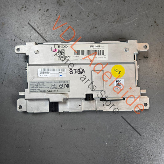8R0919604 Audi RS5 Main MMI Screen Dash Panel Display Unit 8R0919604A 8in