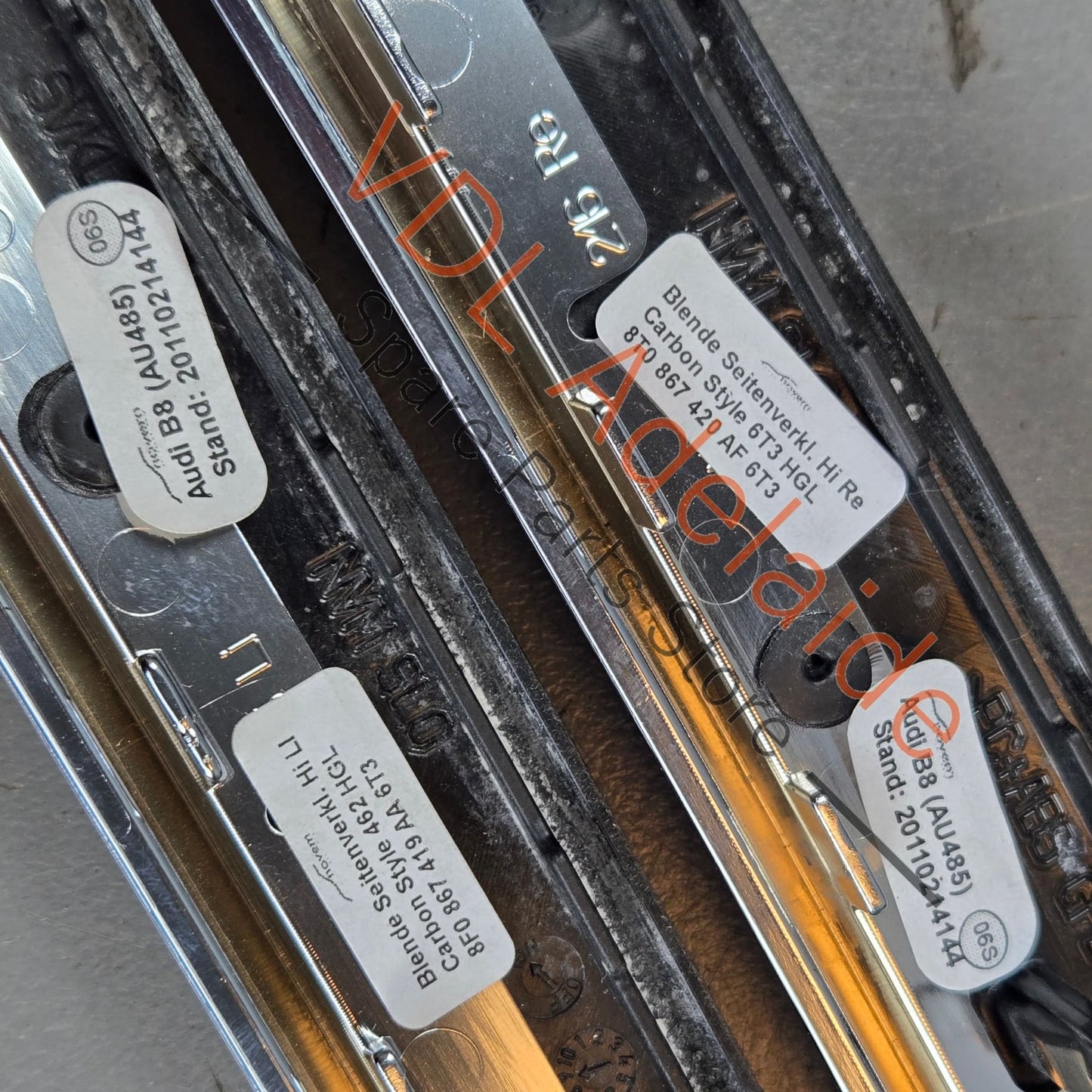 8K0863305AE6T3 8T0867409AF6T3 8T0867419AF6T3 Audi RS5 Set of Carbon Fibre Interior Trim Set Doors and Console 8T0867409AF 6T3 8K0863305AE 6T3