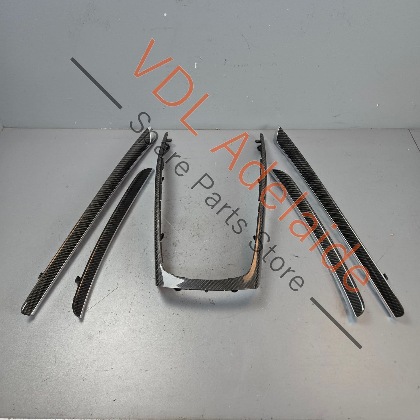 8K0863305AE6T3 8T0867409AF6T3 8T0867419AF6T3 Audi RS5 Set of Carbon Fibre Interior Trim Set Doors and Console 8T0867409AF 6T3 8K0863305AE 6T3