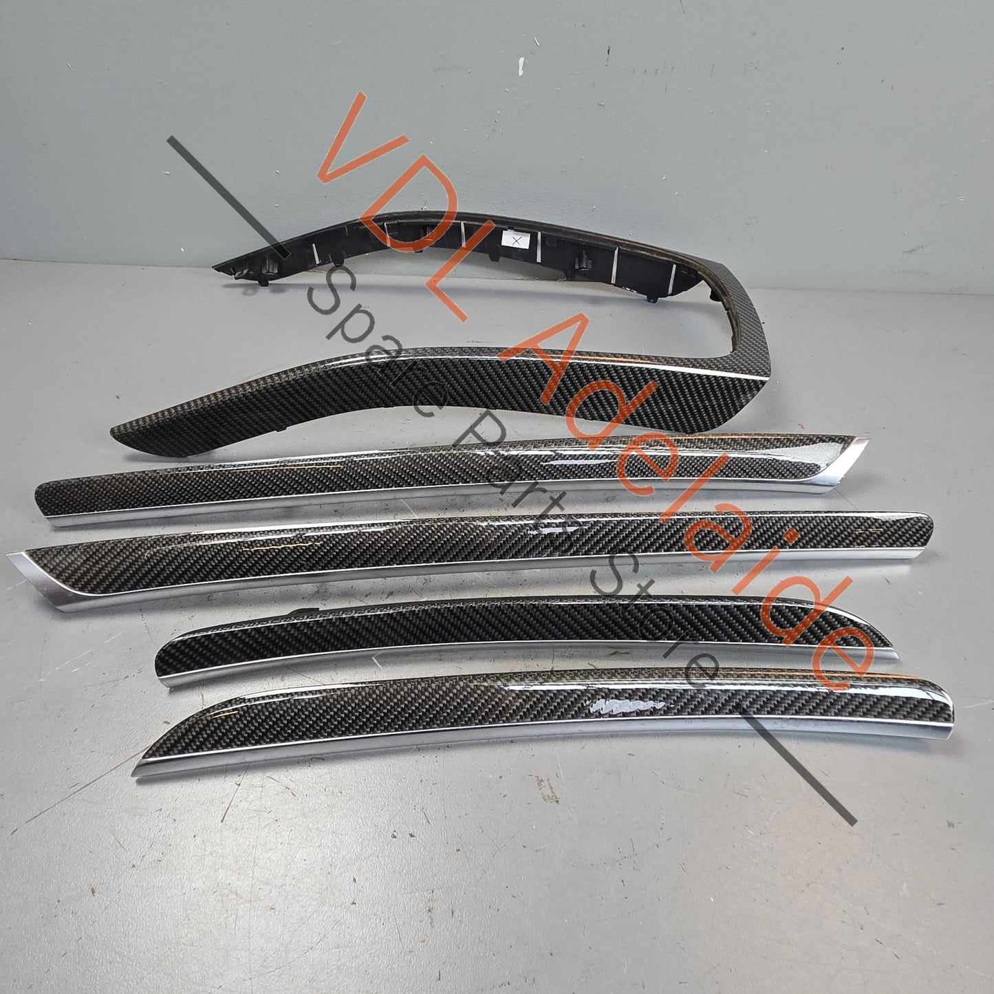 8K0863305AE6T3 8T0867409AF6T3 8T0867419AF6T3 Audi RS5 Set of Carbon Fibre Interior Trim Set Doors and Console 8T0867409AF 6T3 8K0863305AE 6T3