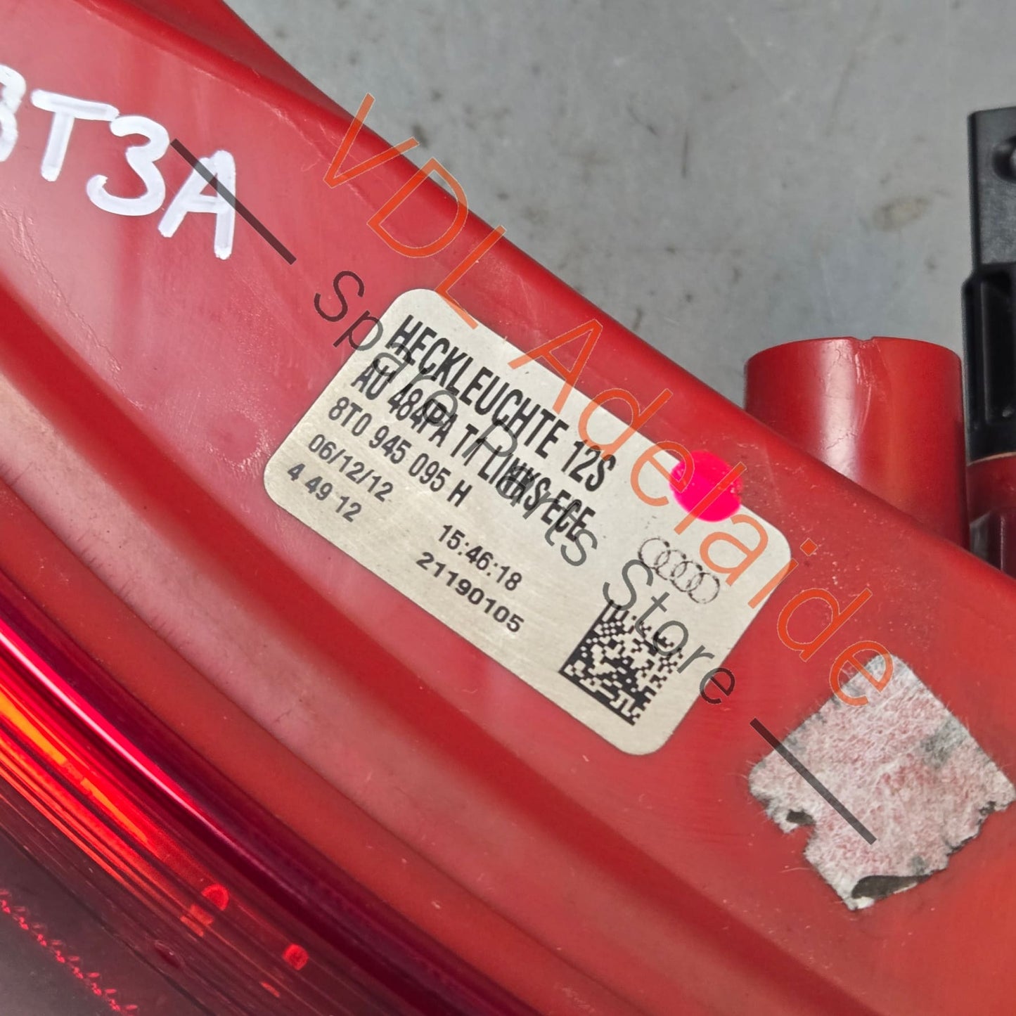 8T0945095H Audi RS5 Left Side Rear LED Tail Light Outer 8T0945095H **Discounted item**
