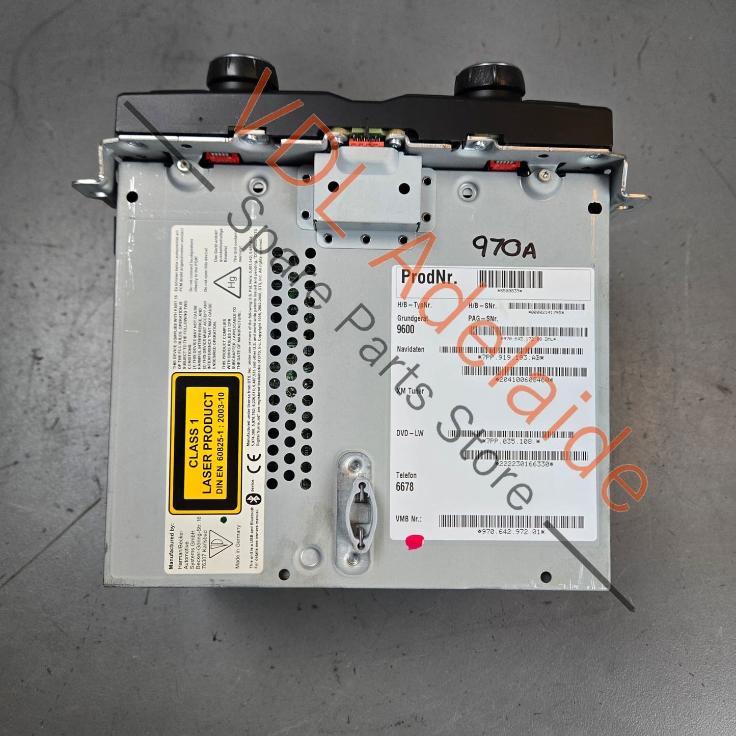 970642972BXDML Porsche Panamera 970 Radio Navigation Unit Screen 970642972BX DML