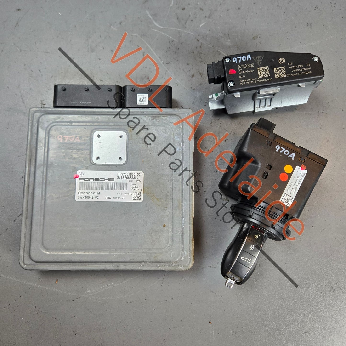 97061860103 7PP905852C 7PP907064BT 7PP905865H Porsche Panamera 970 4.8L DME ECU Kit Engine Control Module BCM Key Set 97061860103